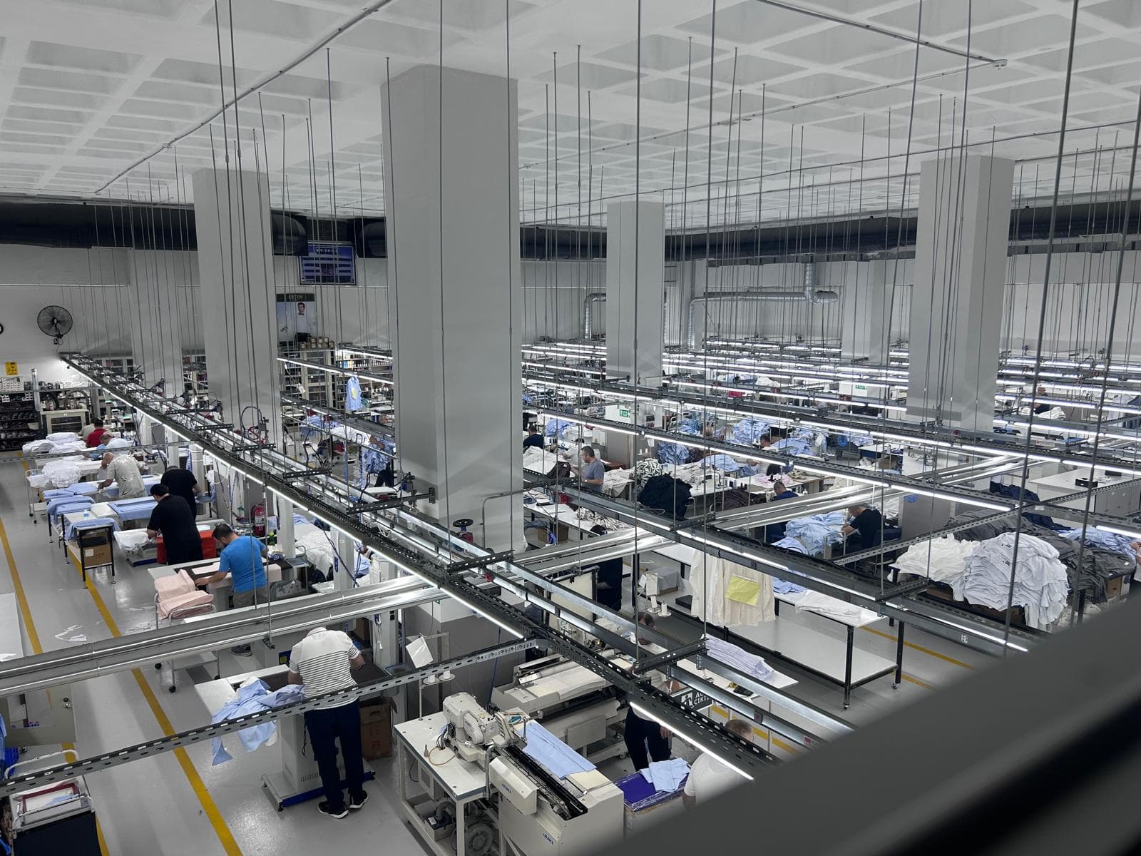 Erten Tekstil İstanbul gömlek üretim ortamı